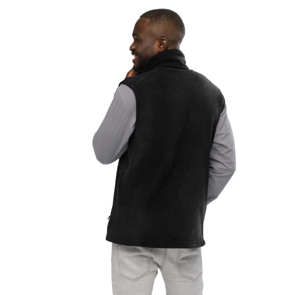 Men’s Embroidered Columbia Fleece Vest - Image 3