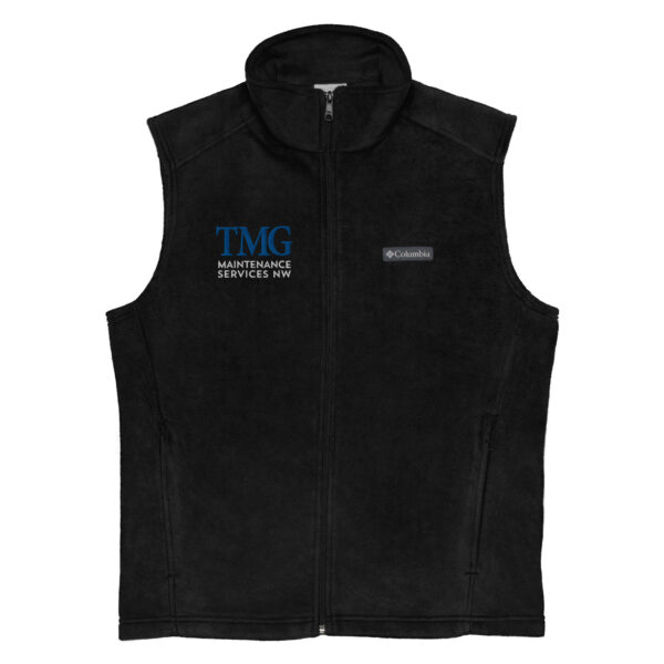 Men’s Embroidered Columbia Fleece Vest - Image 4